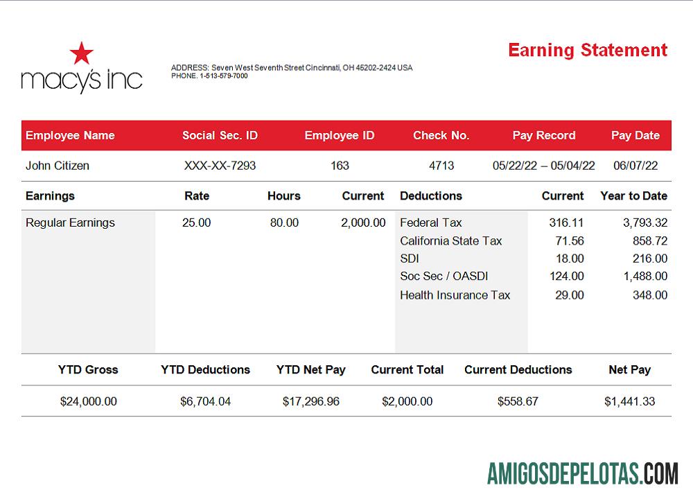 Para download Modelo de declaração de ganhos de empresa de varejo dos EUA em formato Word e PDF, versão 3